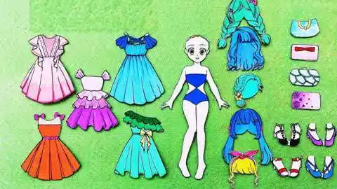 迪士尼剪纸手工:纸娃娃的五套日常服饰,你小时候穿过吗?