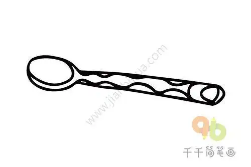 勺子简笔画图片筷子勺子简笔画图片