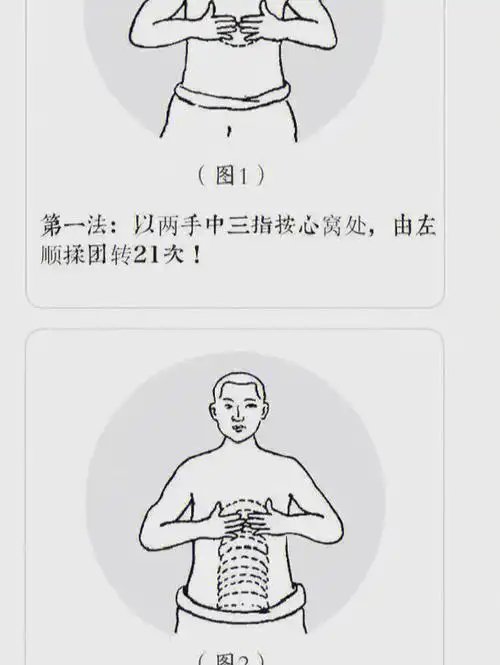 揉腹不断百病不犯