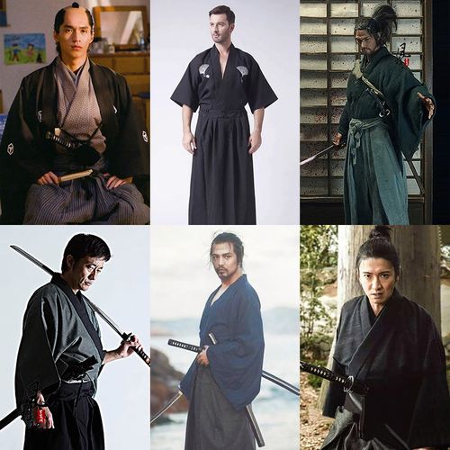 武士服和服忍者刀客装日本传统武士道剑客演出服—民族服装/舞台装