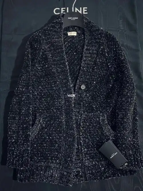 saintlaurent圣罗兰ysl星空开衫毛衣