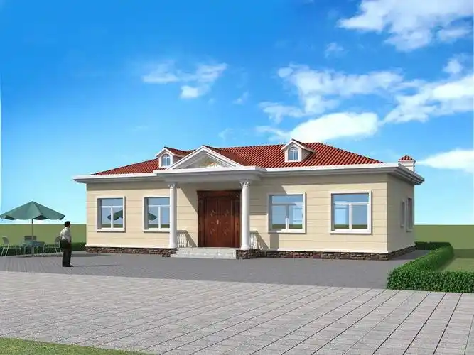 一层现代田园风小别墅设计图纸