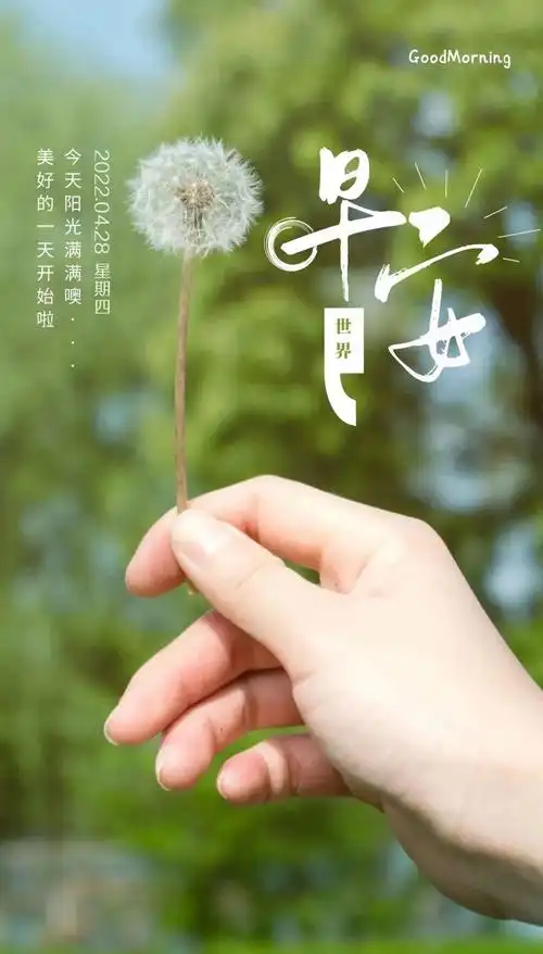 04.28」早安心语,正能量语录句子 新的一天秒赞的说说句子