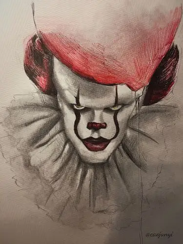小丑回魂手绘