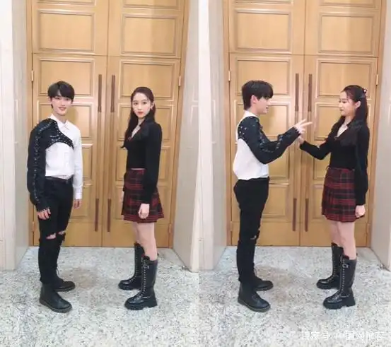 关晓彤丁程鑫时隔两年再相聚 弟弟身高超过姐姐