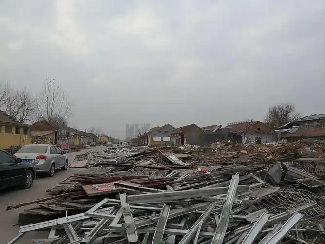 11月30日开发区驻地片区拆迁现场