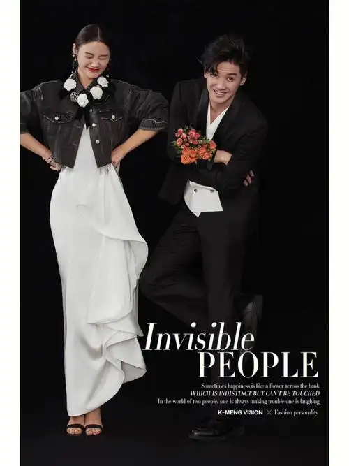 甜酷女孩专属必备风格杂志风婚纱照