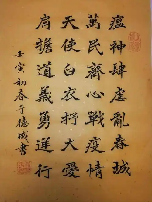 长春市青年艺术家抗疫主题书画作品网络展(六)_吉林省_楷书_疫情