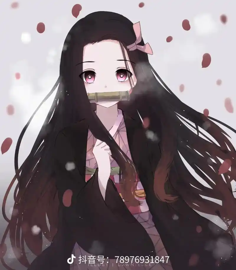 动漫 #日漫   #二次元人物祢豆子  - 抖音