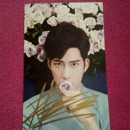 井柏然 亲笔签名照片