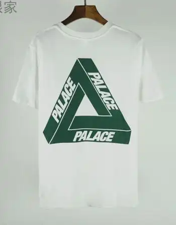 palace短袖大三角形logo欧美潮牌男女情侣经典款陈冠希嘻哈t恤tee