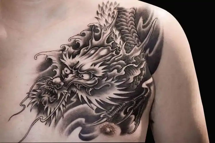 龙头纹身的寓意含义:推荐17款霸气的龙头纹身图案