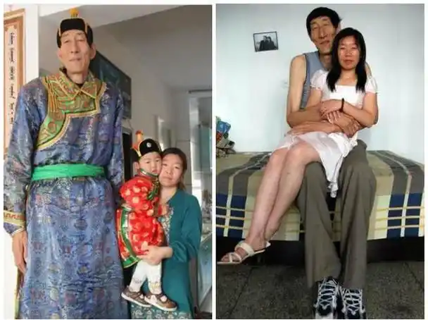 比姚明还高10公分的鲍喜顺,娶娇妻后生活幸福,儿子身高让他欣慰