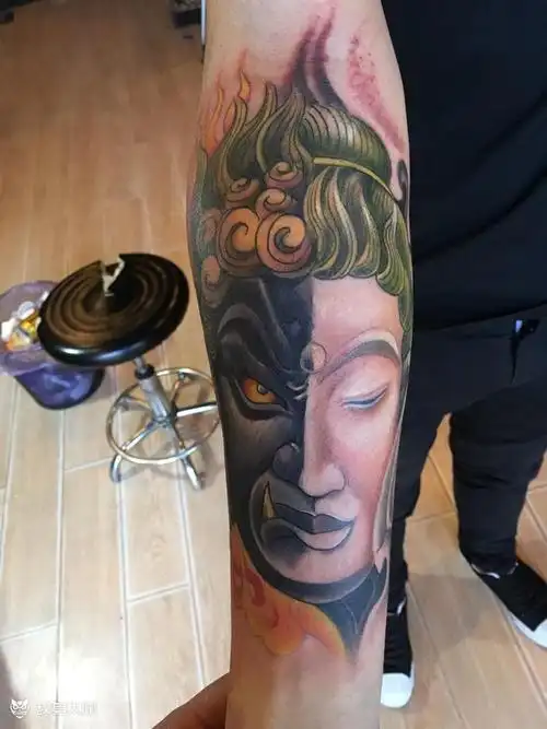 一念之间_纹身图案手稿图片_朱海锋的纹身作品集