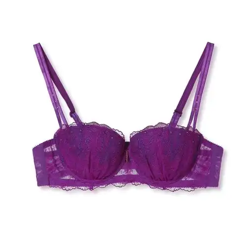 阳台式可插垫夹棉围文胸聚拢侧收副性感美背薄款乳文胸