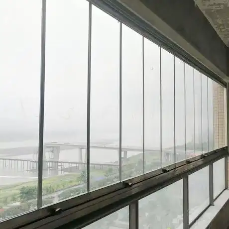 重庆无框玻璃阳台窗隐形玻璃窗折叠窗景观阳台窗钢化玻璃封阳台-发布