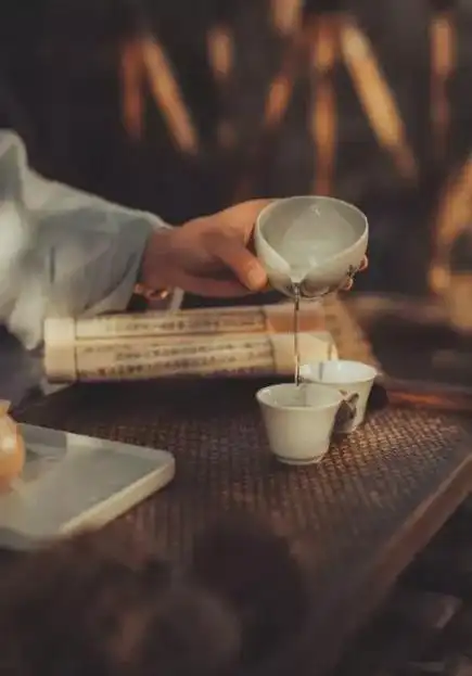 喝茶的女人不一般素颜也比别人好看