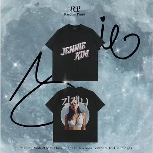 这次的设计元素选择了复古的字体,也加上了冷冰冰的月亮和jennie冷酷x