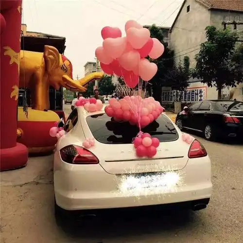 婚车气球布置