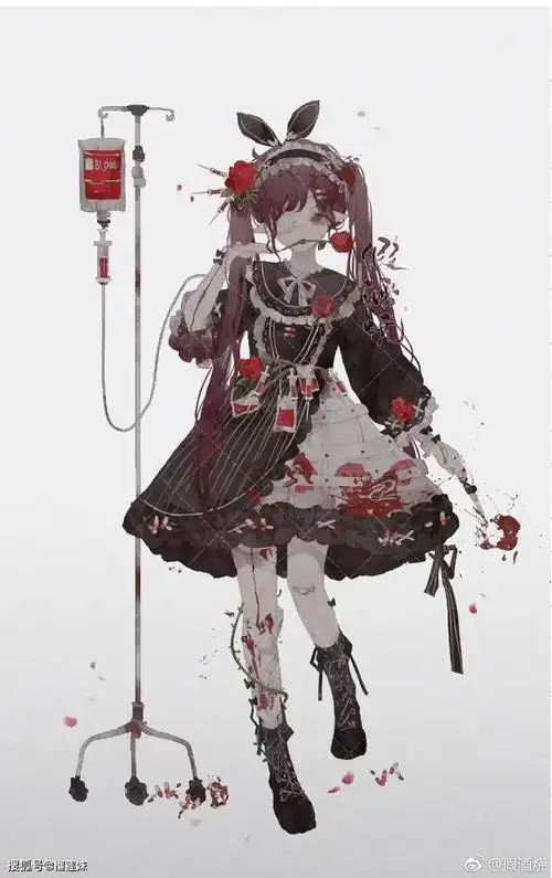 神经文艺:二次元病娇黑化动漫图片