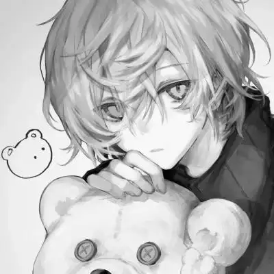 痞帅黑白动漫男头像图片