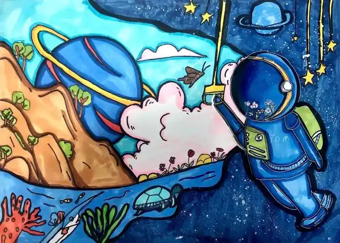 届全国中小学生绘画书法作品比赛慧波美育线上作品展(图文)-51美术网