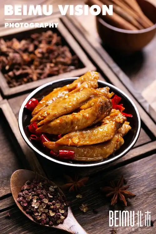 谭八爷冷吃鸡翅尖产品拍摄|摄影|产品摄影|北木视觉 - 原创作品 - 站