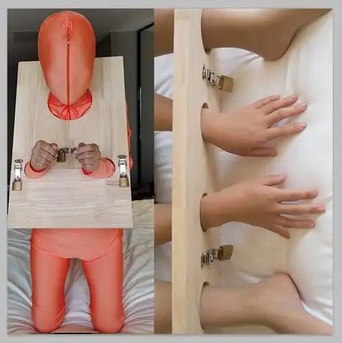 sm木枷木质手铐捆绑束缚脚铐古代复古刑具情趣性用具惩罚道具狗奴