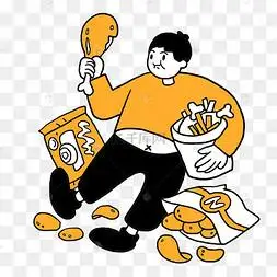 draw 抽象矢量鸡线条一笔画炸鸡脆皮鸡腿卡通剪贴画土鸡老母鸡汤鸡