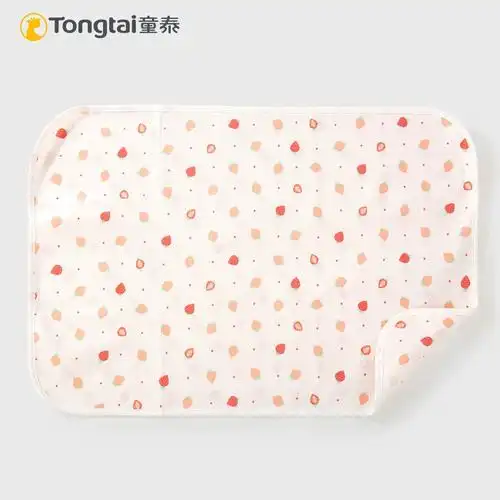 童泰新生儿印花汗布隔尿垫防水可洗双面可用婴儿用品男女宝宝床品 -