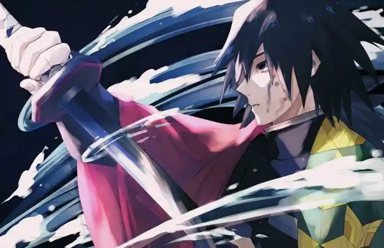 水の呼吸|るしお的鬼灭之刃插画图片