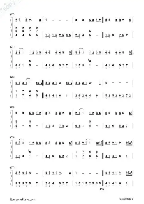 选择-叶倩文,林子祥双手简谱预览2