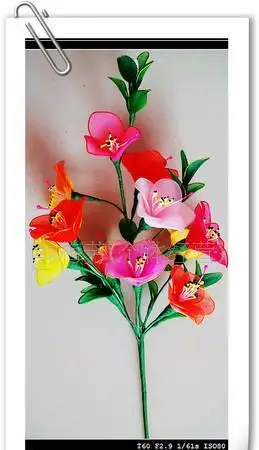 批发特惠优质时尚杜鹃绣品仿真植物手工丝网花成品