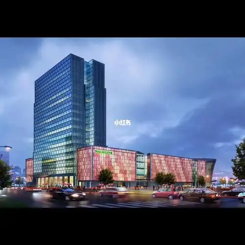 教材商场建筑外观设计案例效果图