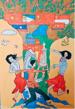 我院两位学生在中国东盟青少年绘画展中喜获佳绩