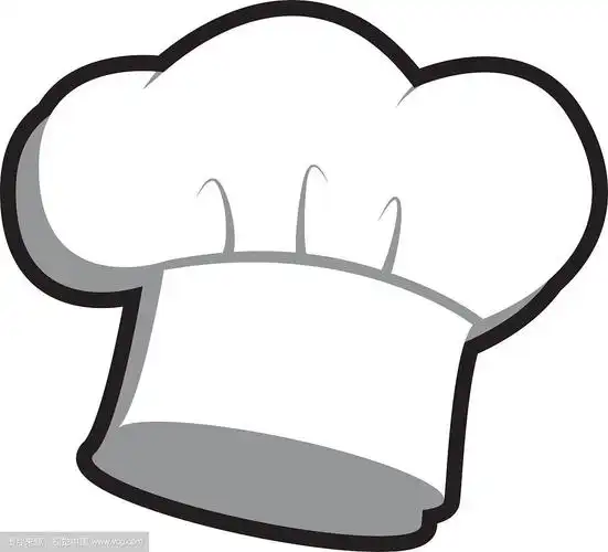 厨师帽制服孤立图标