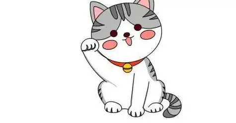 萌猫咪卡通简笔画