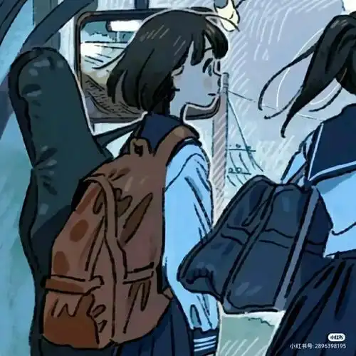 校园风动漫二人闺蜜头像