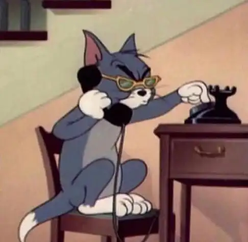 汤姆猫穿西服的头像