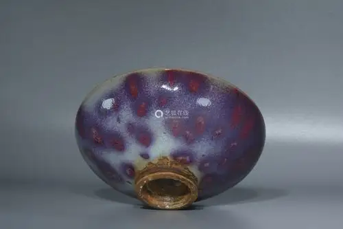 宋代钧瓷红斑盘