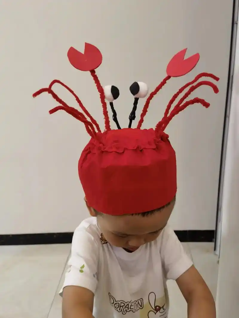 幼儿园手工#虾兵蟹将#西游记#幼儿园 #表演服装#六一儿童 - 抖音