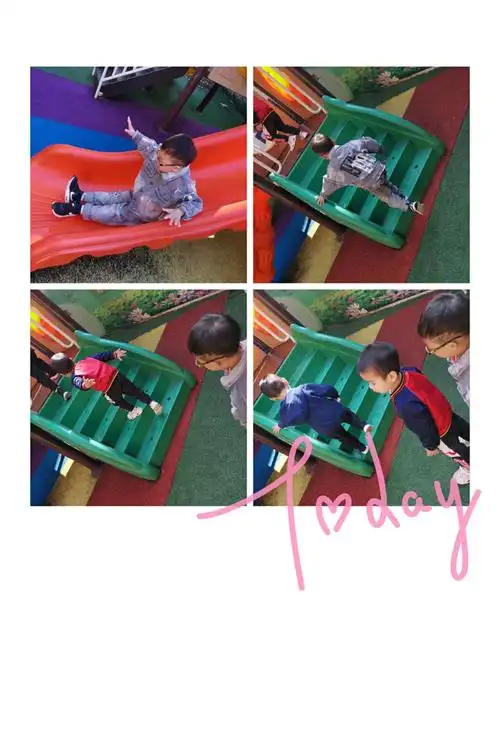 花都幼儿园小二班—《安全滑滑梯》