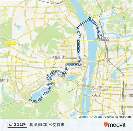 公交211路的线路图