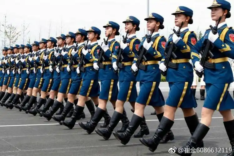 我大中国三军仪仗队新晋女兵风采太美了