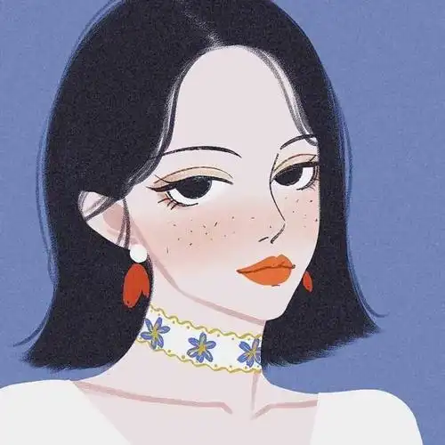 手绘韩系女孩头像,图片,女生头像-qq个性网