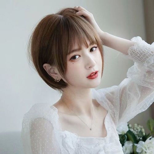 假发女波波头短发学生甜美可爱齐耳bobo头蓬松自然逼真圆脸假发套