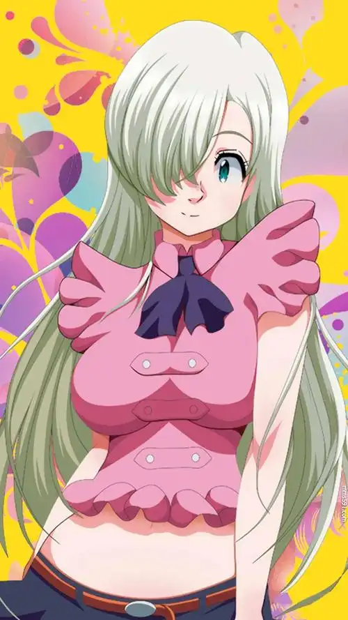 七大罪半边黑丝伊丽莎白·里昂妮丝elizabeth liones手机壁纸图片(3)