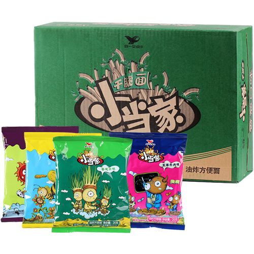 统一小当家干脆面口味混合整箱装48包干吃面方便面怀旧小吃魔法士