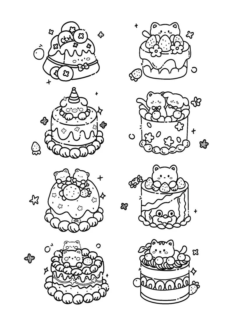 是菠萝🍍呀:线稿简笔画