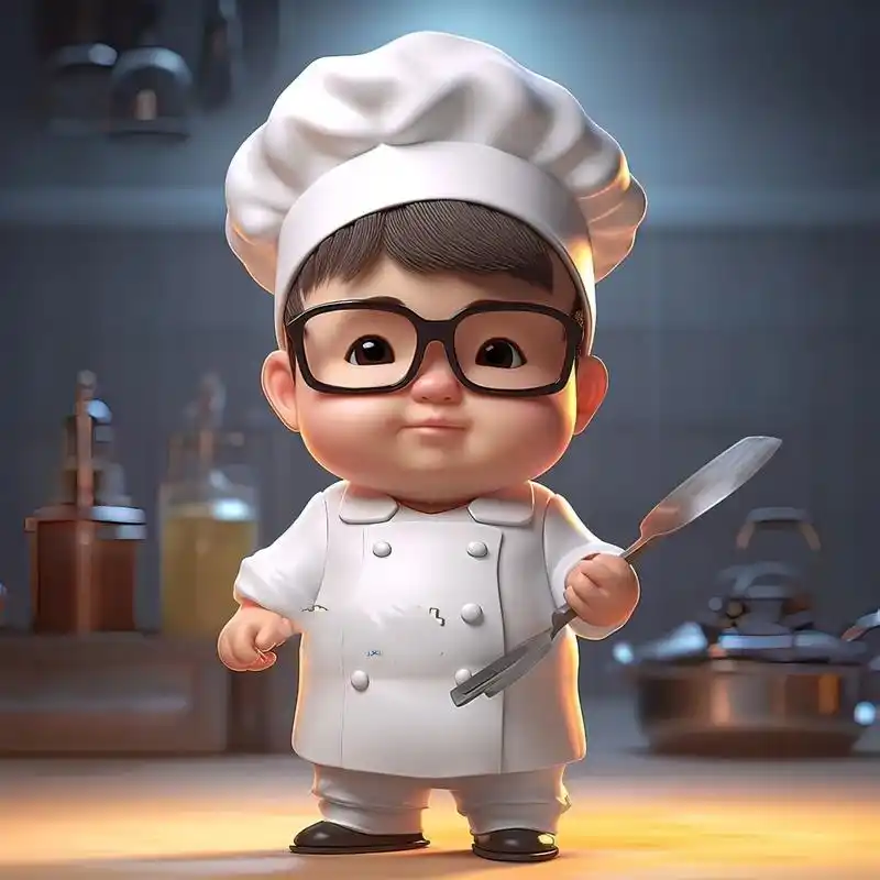 职业头像-厨师月半 要努力呀02,为了想要的生活,为了人间的烟火气